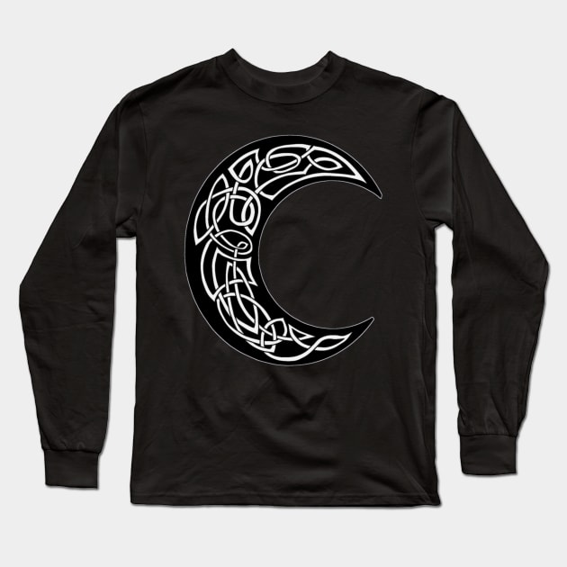 Celtic Moon Knot Long Sleeve T-Shirt by MxMelmelB